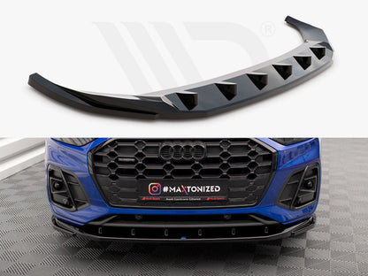 Maxton Design - FRONT SPLITTER V.2 AUDI SQ5 / Q5 S-LINE SUV / SPORTBACK MK2 FACELIFT