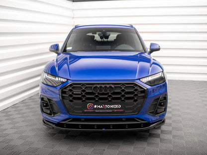 Maxton Design - FRONT SPLITTER V.2 AUDI SQ5 / Q5 S-LINE SUV / SPORTBACK MK2 FACELIFT