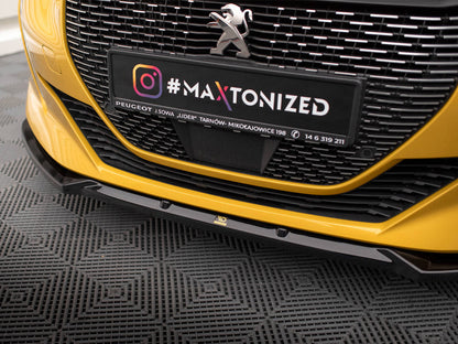 Maxton Design - FRONT SPLITTER V.1 PEUGEOT 208 GT MK2