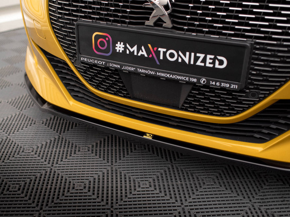 Maxton Design - FRONT SPLITTER V.2 PEUGEOT 208 GT MK2