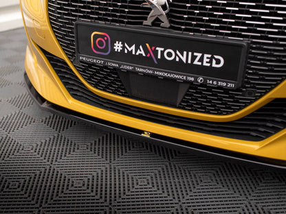 Maxton Design - FRONT SPLITTER V.2 PEUGEOT 208 GT MK2
