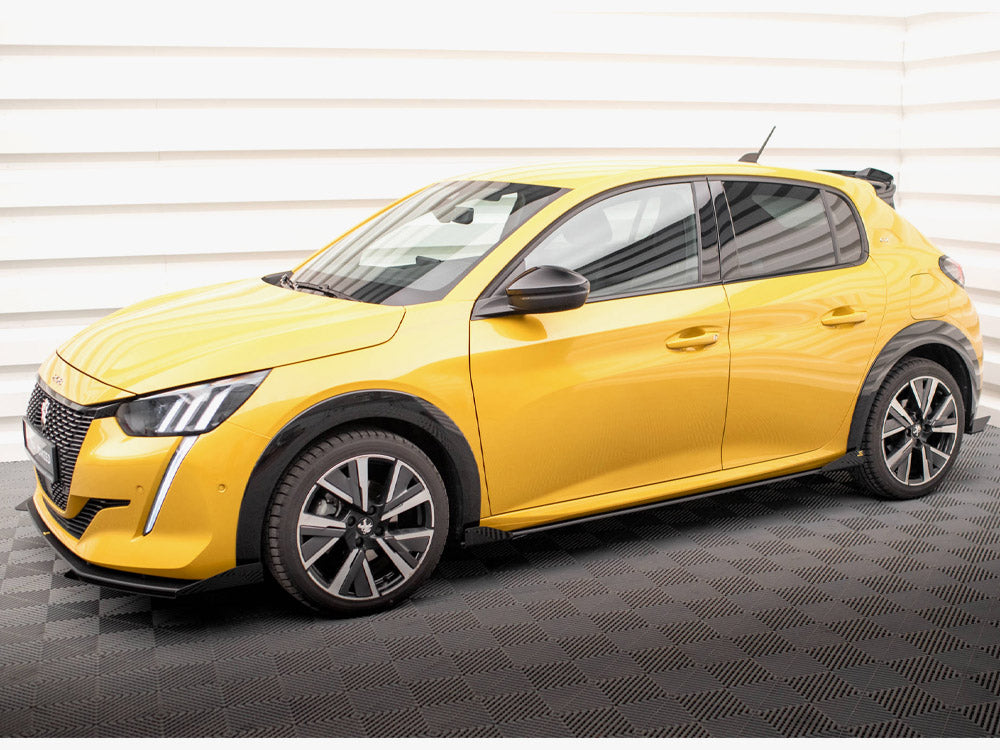 Maxton Design - STREET PRO SIDE SKIRTS DIFFUSERS + FLAPS PEUGEOT 208 GT MK2