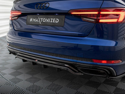 Maxton Design - CENTRAL REAR SPLITTER (VERTICAL BARS) AUDI A4 COMPETITION B9