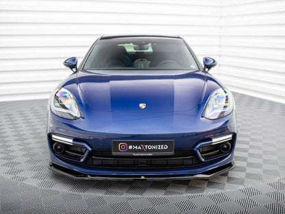 Maxton Design - FRONT SPLITTER V.1 PORSCHE PANAMERA E-HYBRID 971 FACELIFT