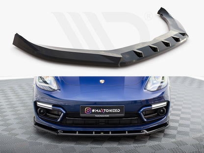 Maxton Design - FRONT SPLITTER V.2 PORSCHE PANAMERA E-HYBRID 971 FACELIFT