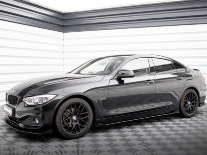 Maxton Design - STREET PRO SIDE SKIRTS DIFFUSERS + FLAPS BMW 4 GRAN COUPE F36
