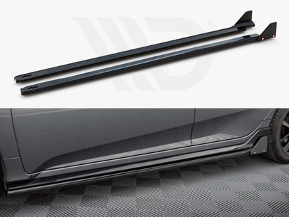 Maxton Design - SIDE SKIRTS DIFFUSERS + FLAPS HONDA CIVIC SPORT MK 10