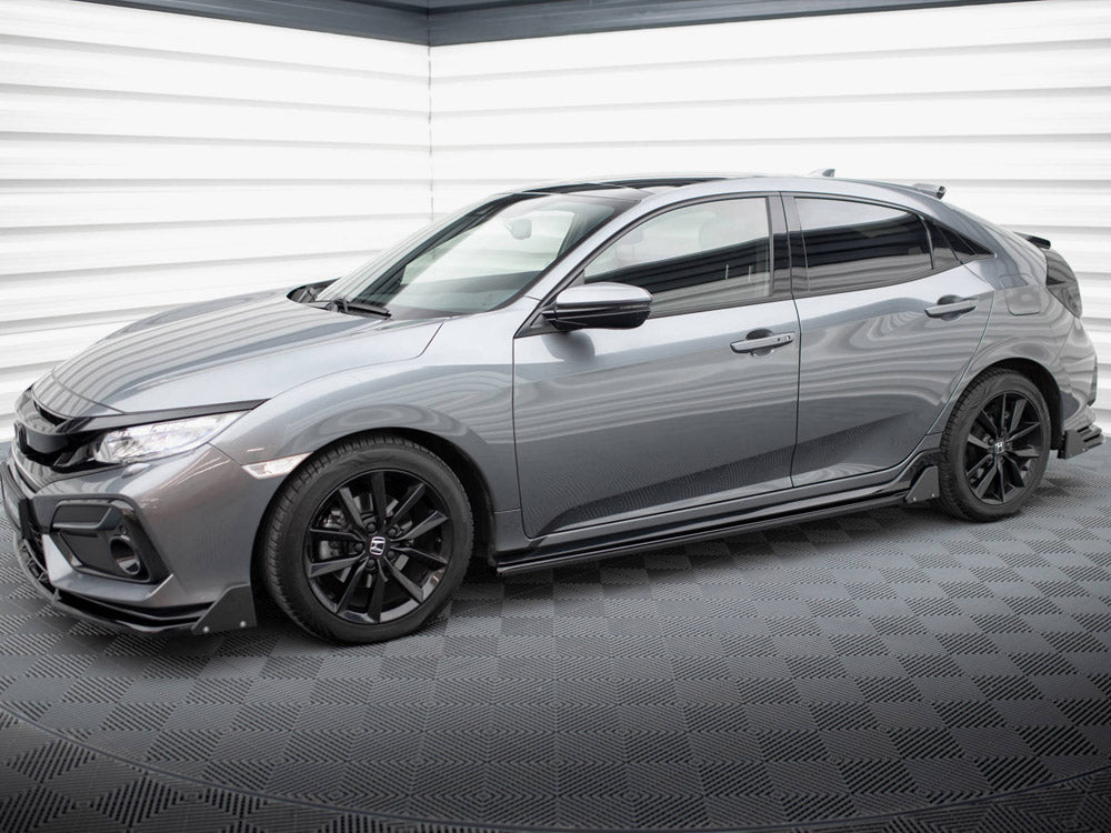 Maxton Design - SIDE SKIRTS DIFFUSERS + FLAPS HONDA CIVIC SPORT MK 10