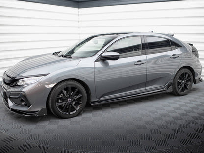 Maxton Design - SIDE SKIRTS DIFFUSERS + FLAPS HONDA CIVIC SPORT MK 10