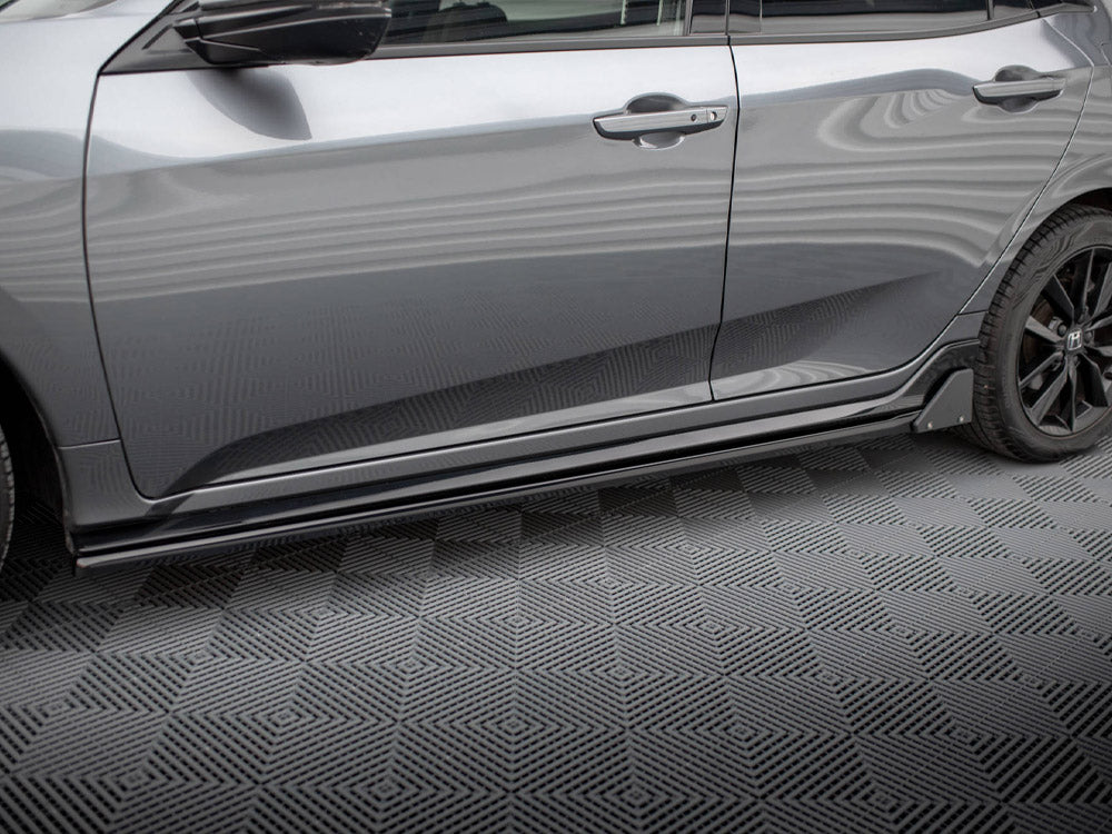 Maxton Design - SIDE SKIRTS DIFFUSERS + FLAPS HONDA CIVIC SPORT MK 10