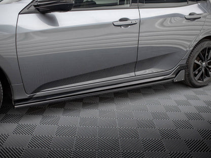 Maxton Design - SIDE SKIRTS DIFFUSERS + FLAPS HONDA CIVIC SPORT MK 10