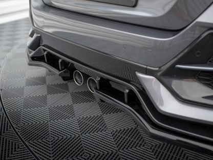 Maxton Design - REAR SPLITTER (VERTICAL BARS) HONDA CIVIC SPORT MK 10 Facelift