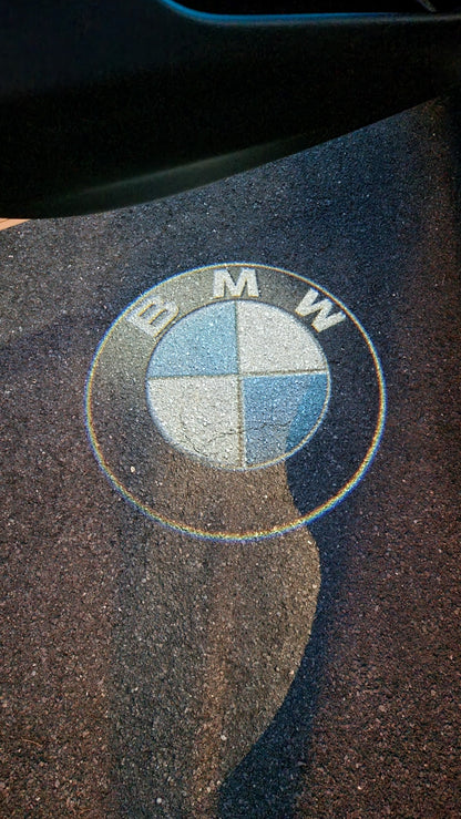 Genuine BMW OEM LED Door Logo Projector Lights – Puddle/Ghost Shadow Courtesy Welcome Light Kit – Roundel, M, xDrive Slides – Pair – 63312468386 – Fits 1 2 3 4 5 6 8 Series, X1 X2 X3 X4 X5 X6 X7, Z4