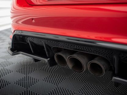 Maxton Design - CENTRAL REAR SPLITTER (VERTICAL BARS) V.2 HONDA CIVIC TYPE-R MK 11
