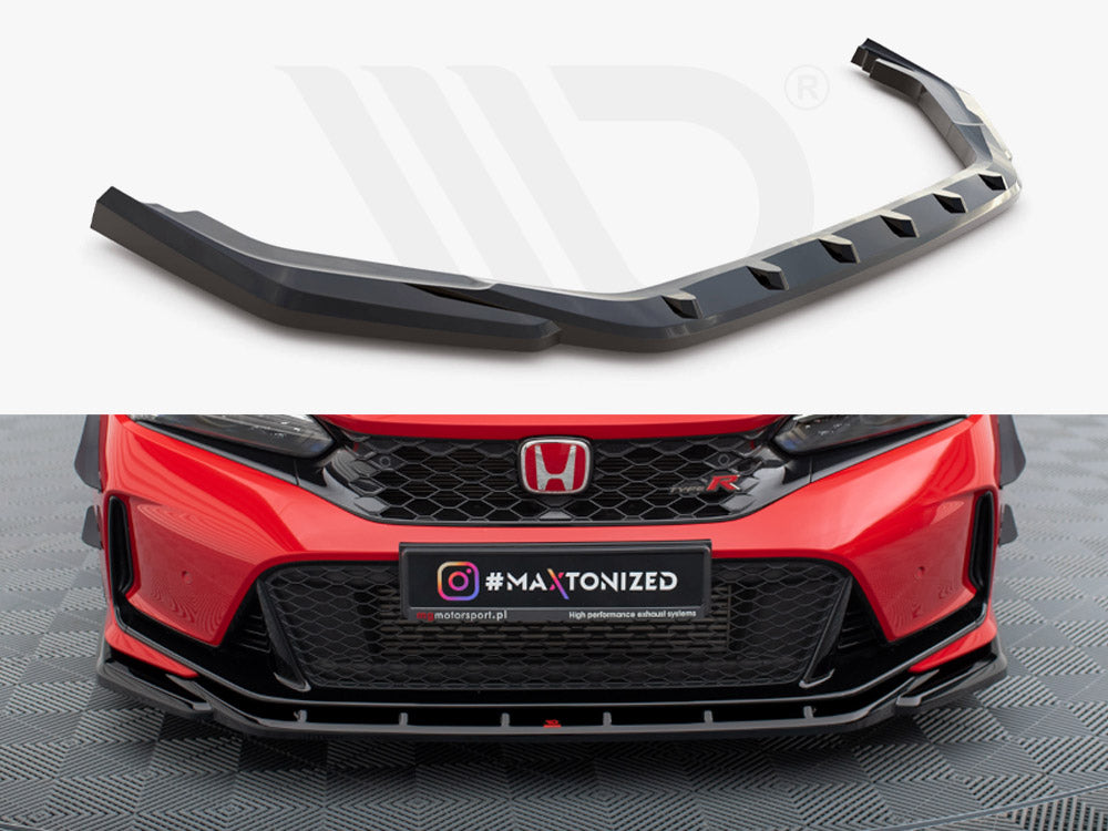 Maxton Design - FRONT SPLITTER V.3 HONDA CIVIC TYPE-R MK 11