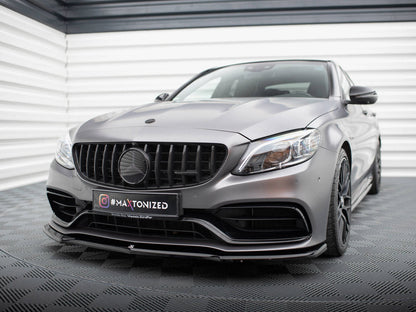 Maxton Design - FRONT SPLITTER V.1 MERCEDES-AMG C63 SEDAN / ESTATE W205 FACELIFT