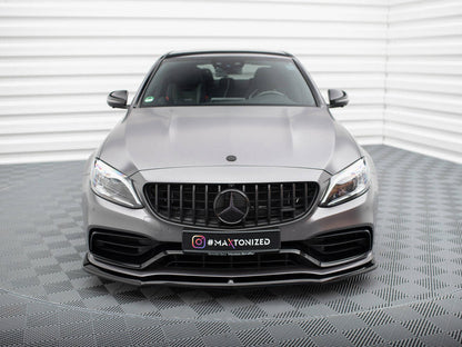 Maxton Design - FRONT SPLITTER V.1 MERCEDES-AMG C63 SEDAN / ESTATE W205 FACELIFT