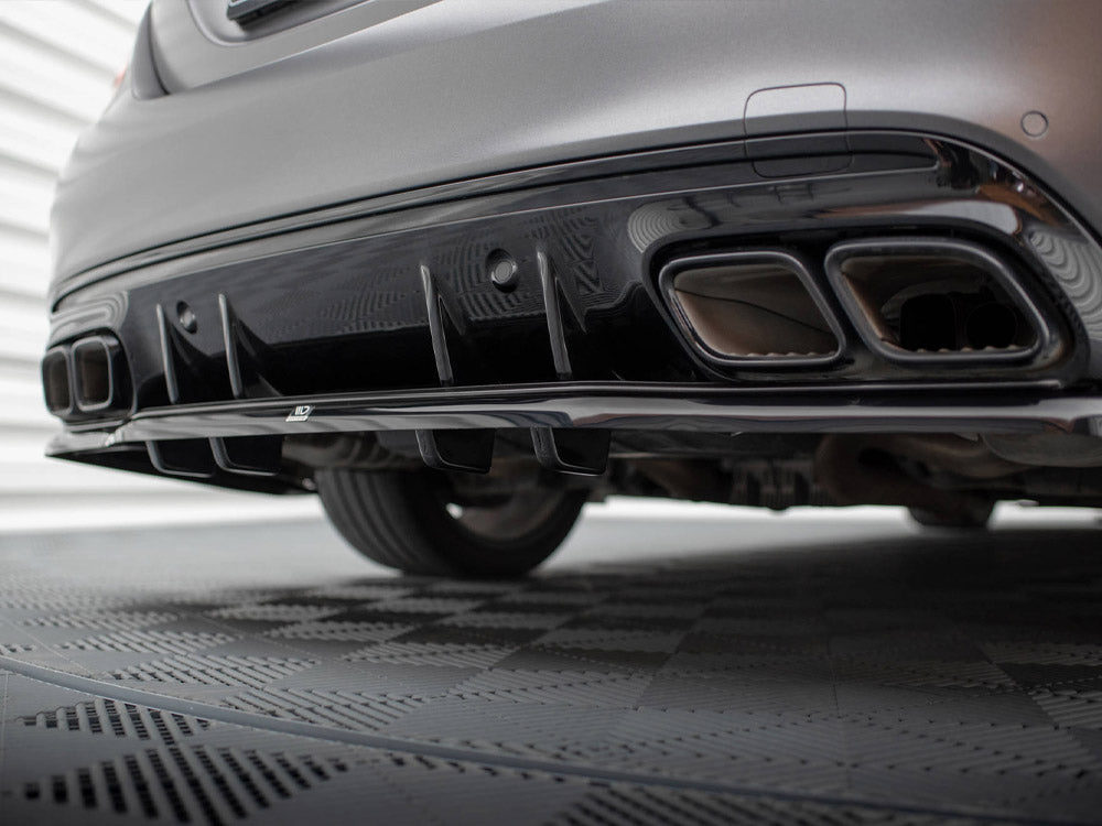 Maxton Design - REAR SPLITTER (VERTICAL BARS) MERCEDES-AMG C63 SEDAN / ESTATE W205 FACELIFT