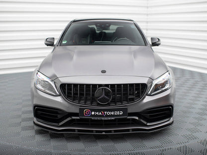 Maxton Design - STREET PRO FRONT SPLITTER MERCEDES-AMG C63 SEDAN / ESTATE W205 FACELIFT