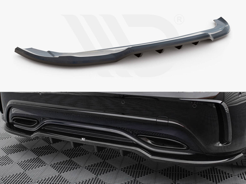 Maxton Design - Rear Splitter (Vertical Bars) Mercedes-Benz A AMG-Line W176 Facelift