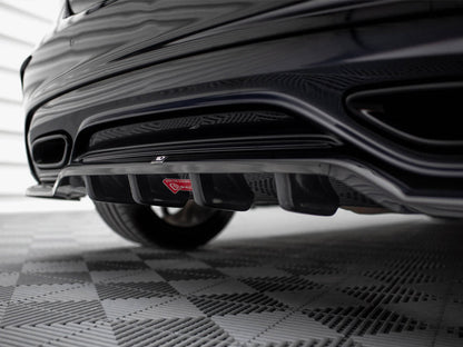 Maxton Design - Rear Splitter (Vertical Bars) Mercedes-Benz A AMG-Line W176 Facelift