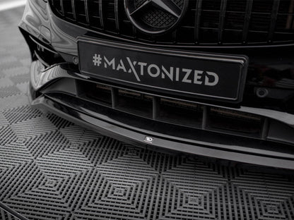 Maxton Design - FRONT SPLITTER V.1 MERCEDES-BENZ A AMG-LINE W176 FACELIFT