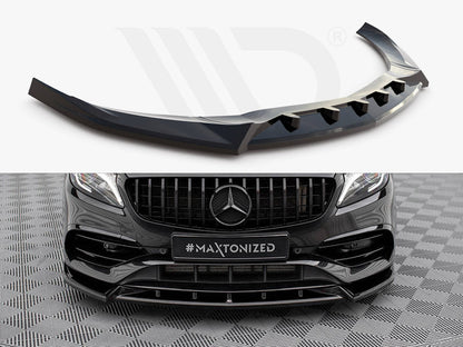 Maxton Design - FRONT SPLITTER V.2 MERCEDES-BENZ A AMG-LINE W176 FACELIFT