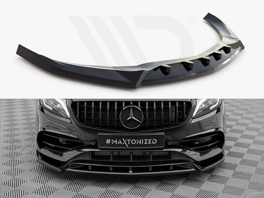Maxton Design - FRONT SPLITTER V.2 MERCEDES-BENZ A AMG-LINE W176 FACELIFT