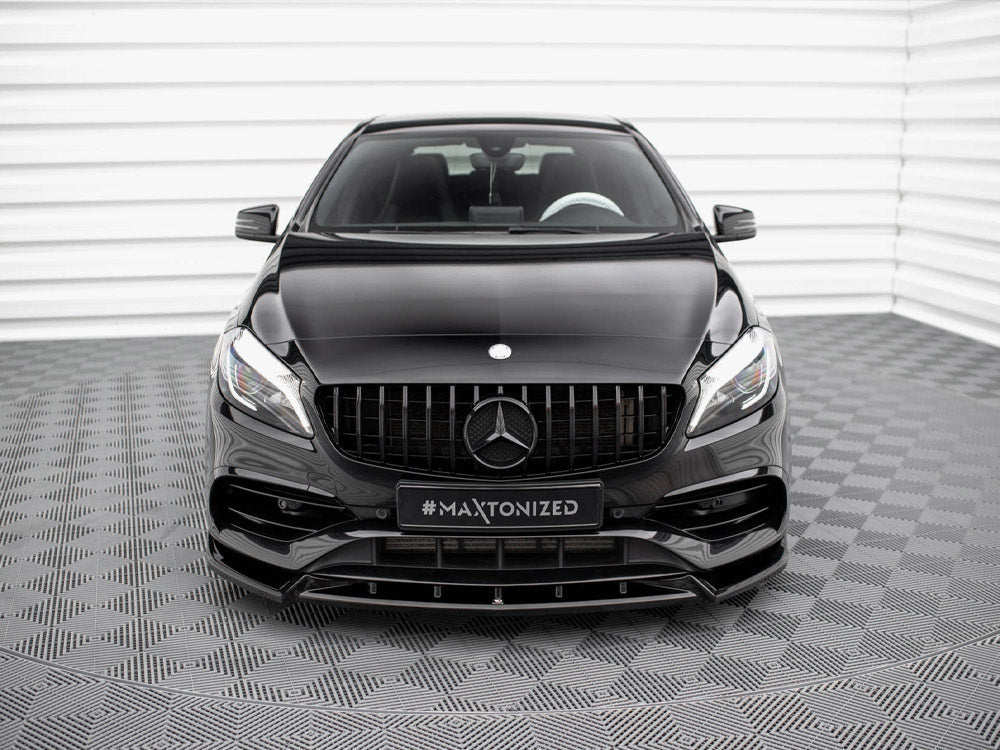 Maxton Design - FRONT SPLITTER V.2 MERCEDES-BENZ A AMG-LINE W176 FACELIFT