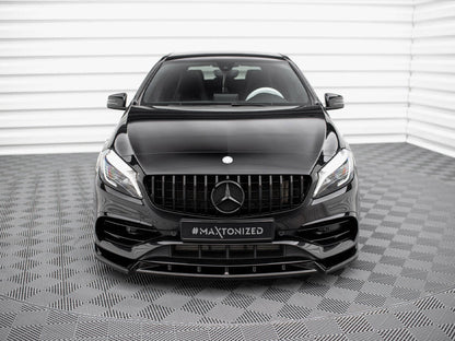 Maxton Design - FRONT SPLITTER V.2 MERCEDES-BENZ A AMG-LINE W176 FACELIFT