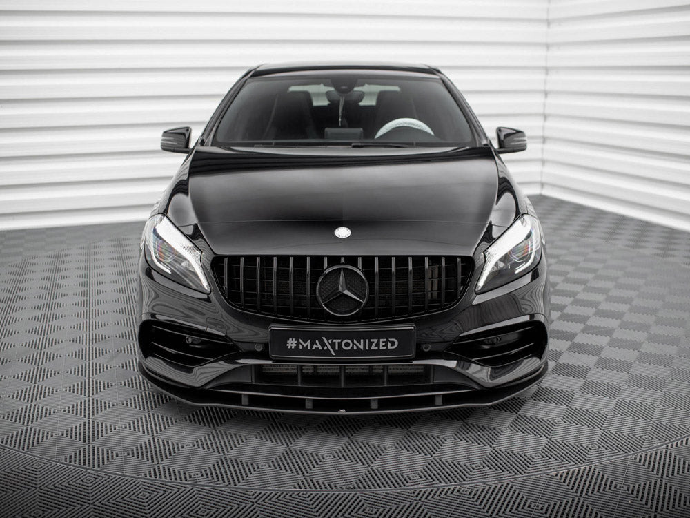 Maxton Design - STREET PRO FRONT SPLITTER MERCEDES-BENZ A AMG-LINE W176 FACELIFT