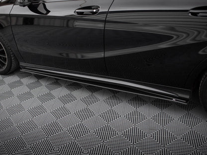 Maxton Design - STREET PRO SIDE SKIRTS DIFFUSERS MERCEDES-BENZ A AMG-LINE W176 FACELIFT