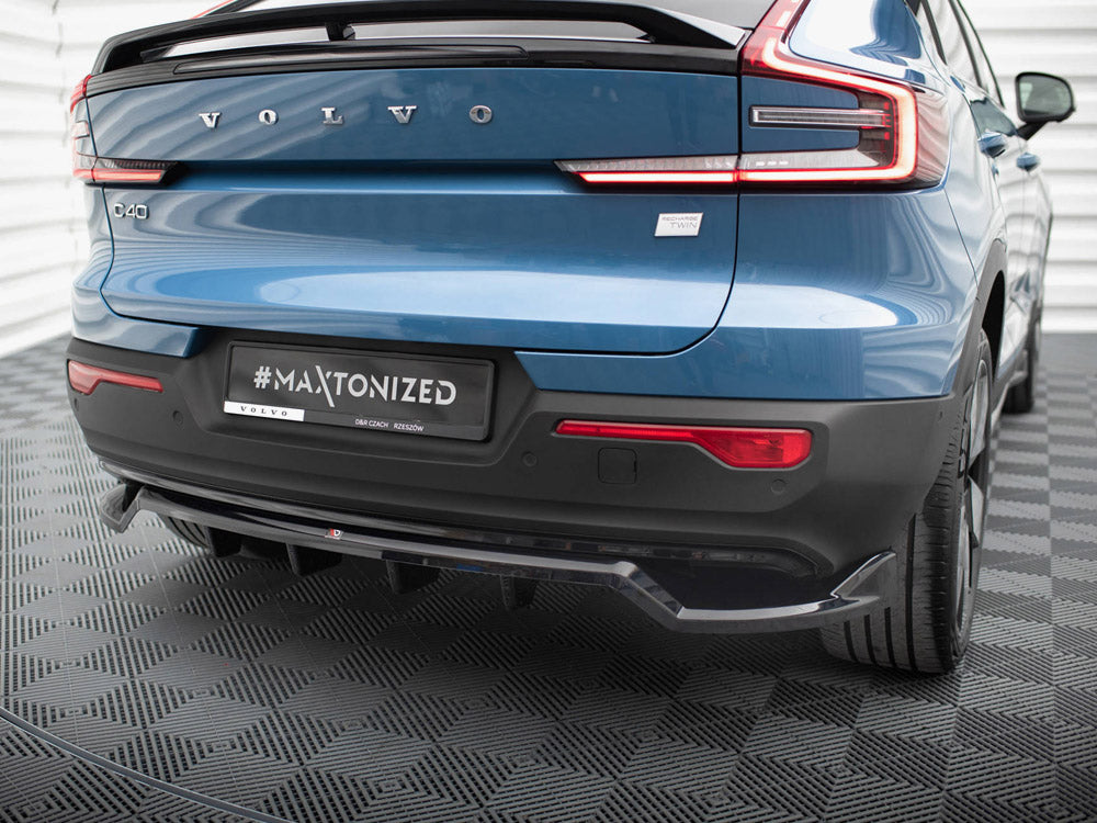 Maxton Design - CENTRAL REAR SPLITTER (VERTICAL BARS) VOLVO C40 MK1