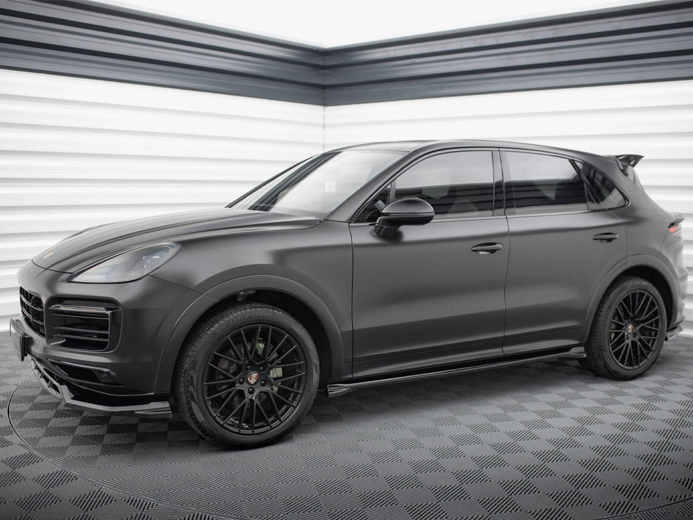 Maxton Design - SIDE SKIRTS DIFFUSERS PORSCHE CAYENNE SPORT DESIGN MK3 / STANDARD MK3 FACELIFT