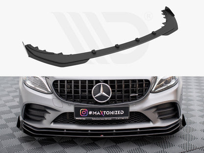 Maxton Design - STREET PRO FRONT SPLITTER + FLAPS MERCEDES-AMG C43 COUPE C205 FACELIFT