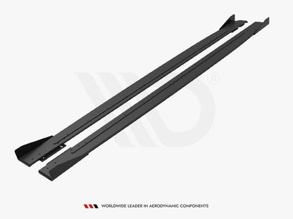 Maxton Design - STREET PRO SIDE SKIRTS DIFFUSERS + FLAPS MERCEDES-AMG C43 COUPE C205 FACELIFT