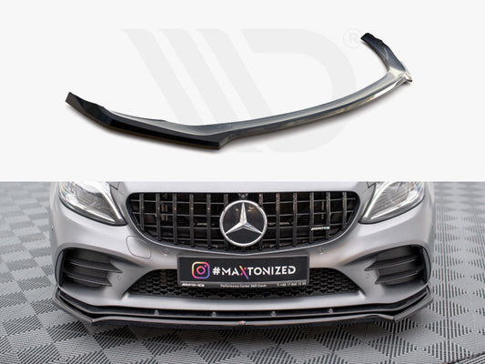 Maxton Design - Front Splitter V.1 Mercedes-AMG C43 Coupe / Sedan / Estate C205 / W205 / S205 Facelift
