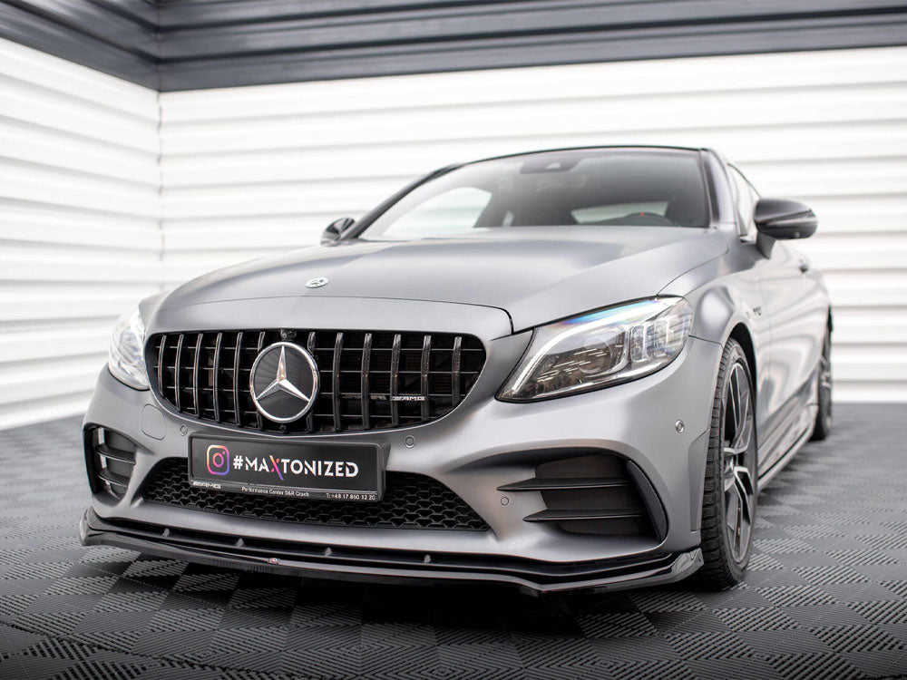 Maxton Design - Front Splitter V.1 Mercedes-AMG C43 Coupe / Sedan / Estate C205 / W205 / S205 Facelift