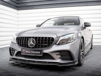 Maxton Design - Front Splitter V.1 Mercedes-AMG C43 Coupe / Sedan / Estate C205 / W205 / S205 Facelift