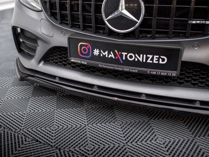 Maxton Design - Front Splitter V.1 Mercedes-AMG C43 Coupe / Sedan / Estate C205 / W205 / S205 Facelift