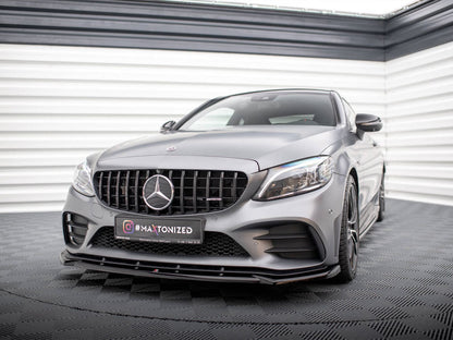 Maxton Design - Front Splitter V.2 Mercedes-AMG C43 Coupe / Sedan / Estate C205 / W205 / S205 Facelift