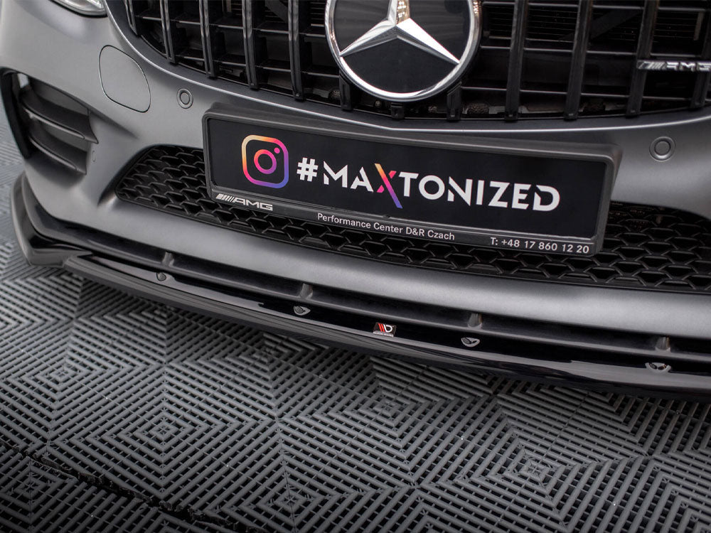 Maxton Design - Front Splitter V.2 Mercedes-AMG C43 Coupe / Sedan / Estate C205 / W205 / S205 Facelift