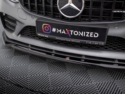 Maxton Design - Front Splitter V.2 Mercedes-AMG C43 Coupe / Sedan / Estate C205 / W205 / S205 Facelift