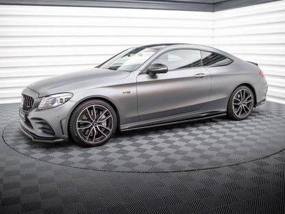 Maxton Design - SIDE SKIRTS DIFFUSERS MERCEDES-AMG C43 COUPE C205 FACELIFT