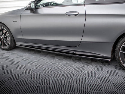 Maxton Design - SIDE SKIRTS DIFFUSERS MERCEDES-AMG C43 COUPE C205 FACELIFT