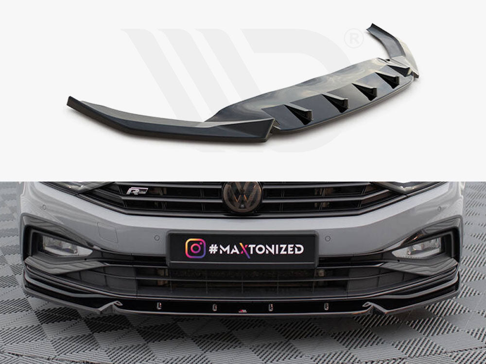 Maxton Design - FRONT SPLITTER V.1 VOLKSWAGEN PASSAT R-LINE B8 FACELIFT