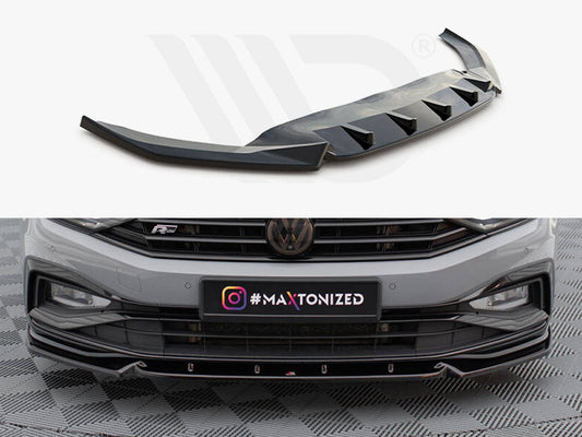 Maxton Design - FRONT SPLITTER V.1 VOLKSWAGEN PASSAT R-LINE B8 FACELIFT
