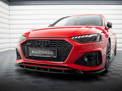 Maxton Design - Front Splitter V.2 Audi RS4 B9 Facelift