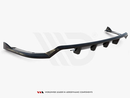 Maxton Design - Central Rear Splitter (Vertical Bars) BMW 4 Coupe / Gran Coupe / Cabrio M-Pack F32 / F36 / F33