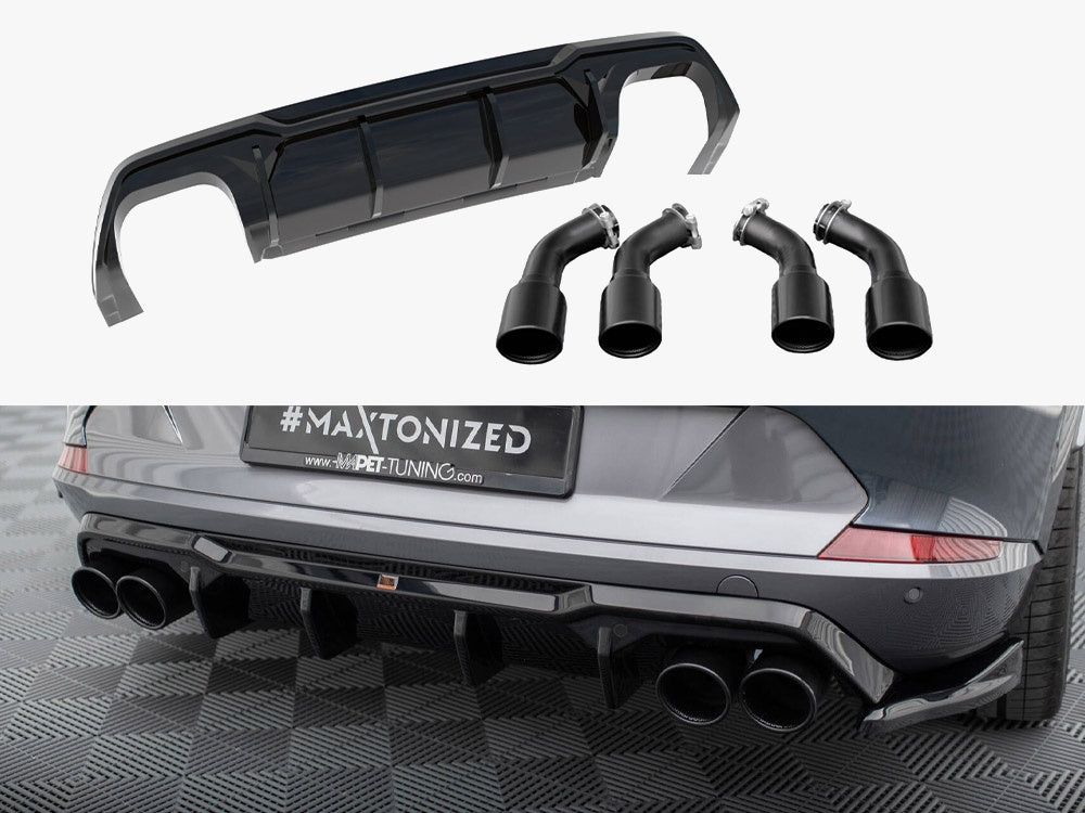 Maxton Design - Rear Valance V.3 + Exhaust Tips Cupra Formentor VZ Mk1 / Mk1 Facelift